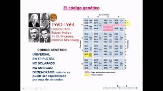 Genética T8A: Código genético - Biología Celular y Tisular