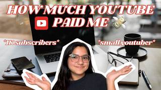 How Much I Made on YouTube as a Small YouTuber with 1,000 subscribers 💸 (First Day & Week Analytics)