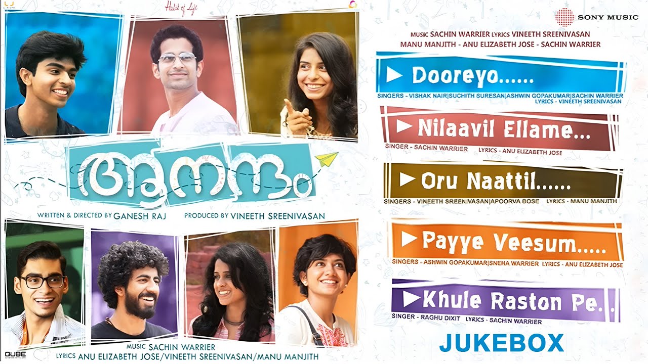 Payye Veesum Kaattil Lyrics  | Aanandam – Malayalam | Anu Antony, Thomas Mathew, Vishak Nair | Ashwin Gopakumar, Sneha Warrier | Sachin Warrier