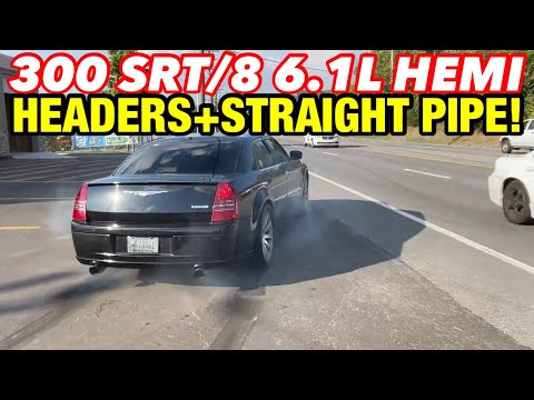 Chrysler 300 SRT/8 6.1L HEMI V8 TRUE DUAL EXHAUST w/ LONG TUBE HEADERS & STRAIGHT PIPES!