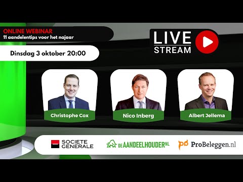 Webinar: 11 aandelentips voor het najaar – 3 oktober 2023 om 20:00