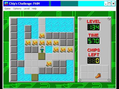Chip's Challenge 1 Level 134 (Pain) - 218 seconds