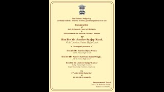 Inaugural Ceremony of establishment of Sub-Division Court at Mohania on 02-07-2022;?>