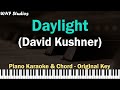 David Kushner - Daylight (Karaoke Piano & Chords)