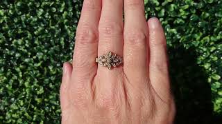 A pretty Diamond cluster ring