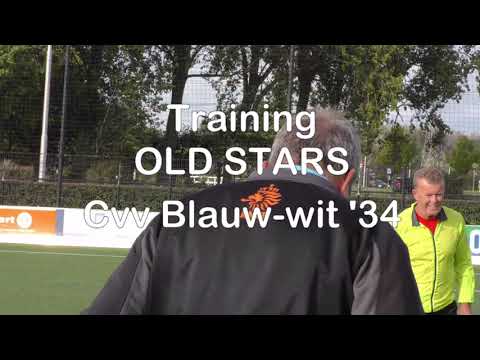 old stars cvv blauw wit'34 training movie