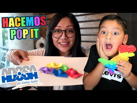 HACEMOS POP IT CASEROS SUPER FACIL | DE COMPRAS EN ADOSA | Juegos Karim Juega