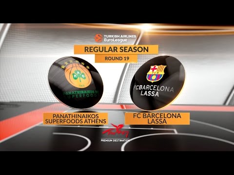 EuroLeague Highlights RS Round 19: Panathinaikos Superfoods Athens 71-65 FC Barcelona Lassa