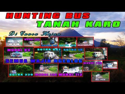 HUNTING BUS TANAH KARO DI CUACA HUJAN| SEMUA WAJIB NGEBLONG