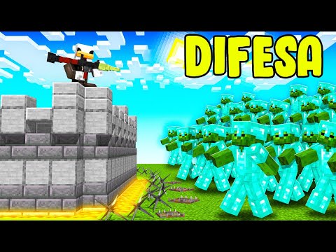 BUNKER CONTRO INVASIONE ZOMBIE SU MINECRAFT