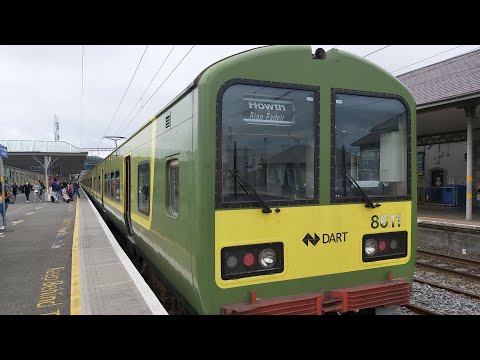 Ride onboard DART class 8510 number 8611 from Dalkey to Bray.