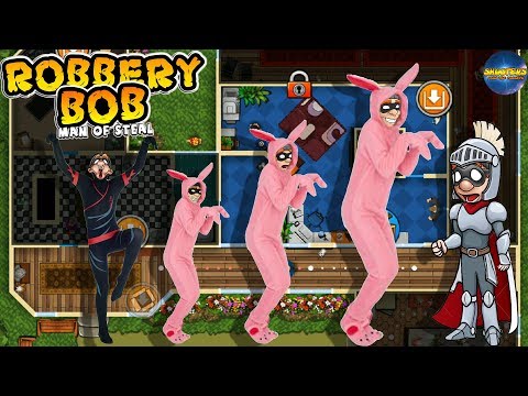 Robbery bob hack Man Of Steal - All Costume { Knight Amor Suit, Ninja Suit, Bunny Suit }