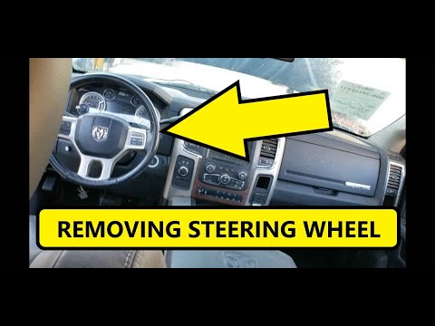 2009-2018 DODGE RAM 1500, 2500, 3500 HOW TO REMOVE LARAMIE STEERING WHEEL AND AIRBAG