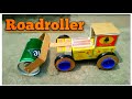 How To Make Road Roller Step By Step How To Make Matchbox Roadroller Roadroller Diy Roadroller