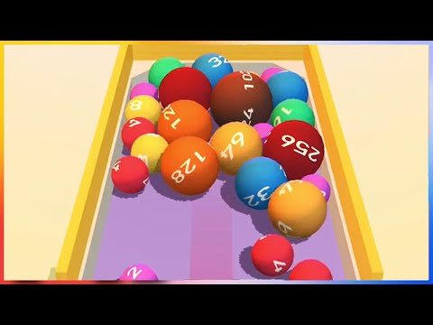 3D Ball Pop 2048 - Gameplay Walkthrough