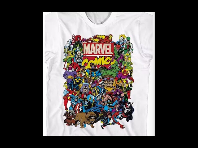 Vídeo relacionado con Marvel Avengers Cartoon Action Collage Group Shot Camiseta