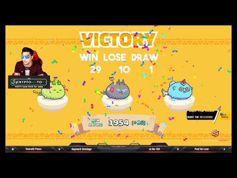 29 WINS 10 LOSES 1 DRAW!!! +323MMR PLAYING AMP! AXIE INFINITY SEASON 21