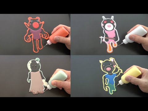 Roblox Piggy In Pancake Art - Parasee, Daisy, Giraffy, Zompiggy