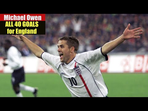 Michael Owen ◉ All 40 Goals for England 🏴󠁧󠁢󠁥󠁮󠁧󠁿