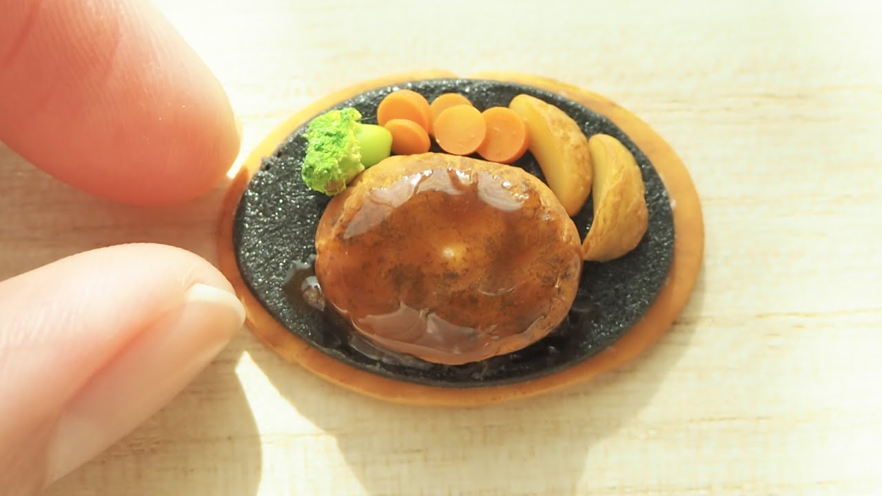 ミニチュアハンバーグの作り方【フェイクフード】【食品サンプル】