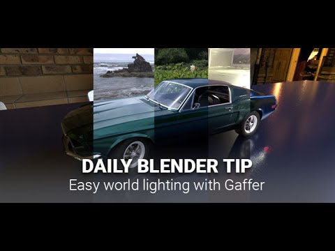 Daily Blender Secrets - Easy lighting with Gaffer