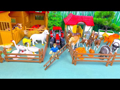 Amazing Farm Small World Diorama With Animals And Watermill | Cow Pig Horse