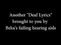 Deaf Lyrics ~ For You (Duncan Sheik) 