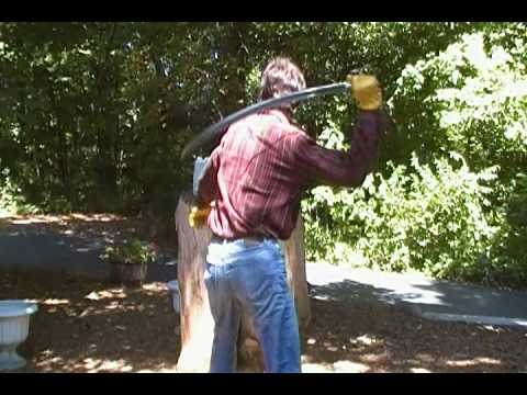 Slashing with the Cold Steel 1796 Light Cavalry Saber