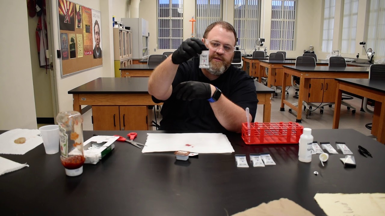 Blood and Body Fluid Identification Laboratory Instructions