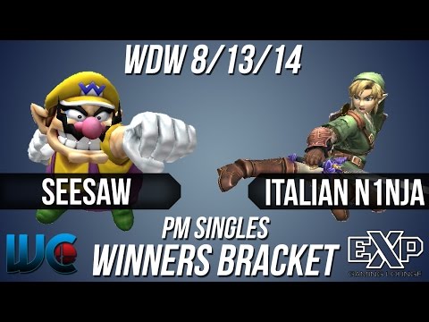WDW 8/13/14 - Seesaw (Wario) vs. ITALIAN N1NJA (Link) PM Singles Bracket