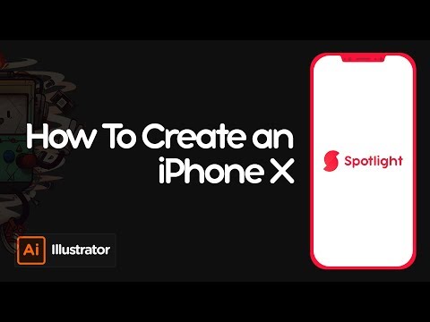 iPhone X (2D) in Adobe Illustrator - Tutorial