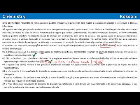 UFSC 2019-2 Q33 - Química ambiental