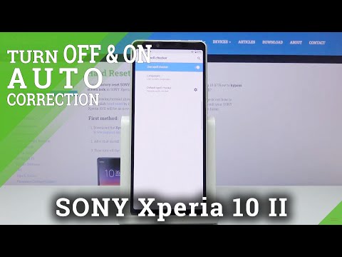 How to Enable Autocorrection in SONY Xperia 10 II – Text Correction