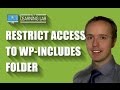 Restrict Access To WP Includes Folder WordPress Security Hack Prevention WP Learning Lab