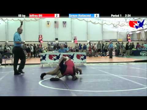 Jeffrey Ott vs. Saman Hadavand at 2013 ASICS University Nationals - FS