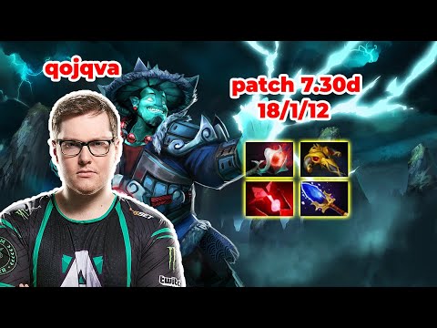 qojqva Storm Spirit Mid - DOTA 2 7.30d - MMR rank - Dota2 Gameplay [Learn To PRO dota2]