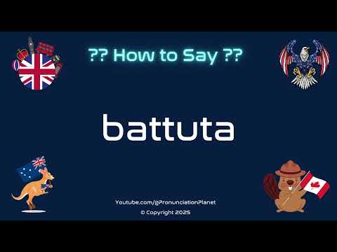 🌍 ✈️ How to Pronounce battuta? (CORRECTLY) | Pronunciation Planet