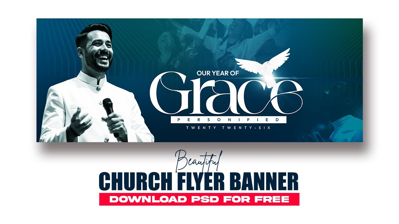 FREE PSD Theme of the Year Church flyer | WORD: Commit your ways to the LORD!