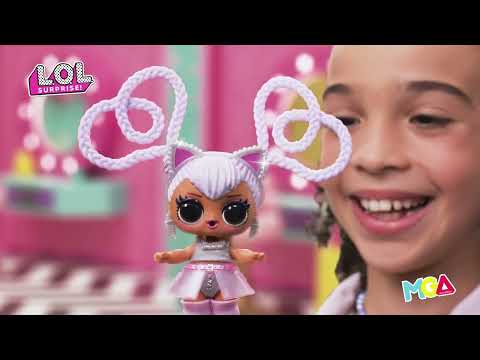 Lėlytė su plaukų karoliukais L.O.L. SURPRISE, 5 cm video