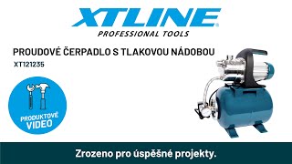XTline Proudové čerpadlo s tlakovou nádobou 1200W XT121235