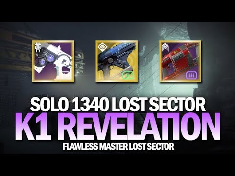 Solo 1340 Master Lost Sector K1 Revelation w/ Telesto [Destiny 2]