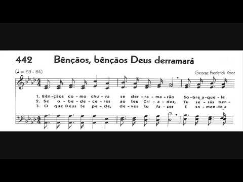 Hinário 5 CCB - Hino 442 - Bençãos, bençãos Deus derramará - Strings - Teclado Yamaha PSR S670