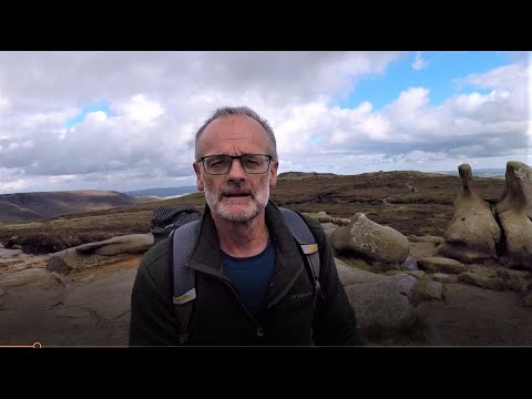 Kinder Scout Luftaufnahme und Wildcamp