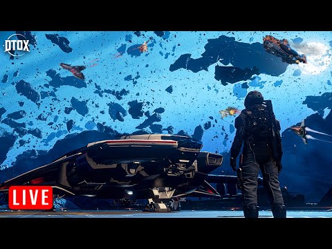 🔴LIVE - Star Citizen 4.4 Launch Day + RSI Perseus Combat w/ Timestamps