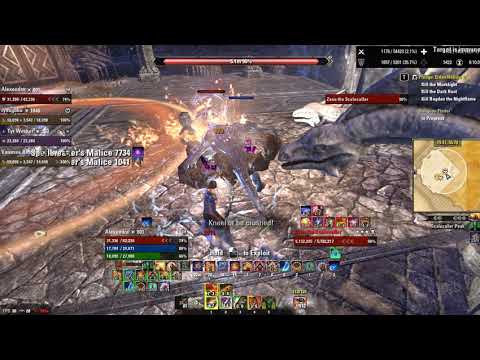 ESO - Scalecaller Peak Dungeon - Vet No HM (Tank POV) - PUG Run