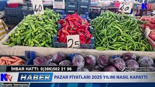 PAZAR FİYATLARI 2025 YILINI NASIL KAPATTI