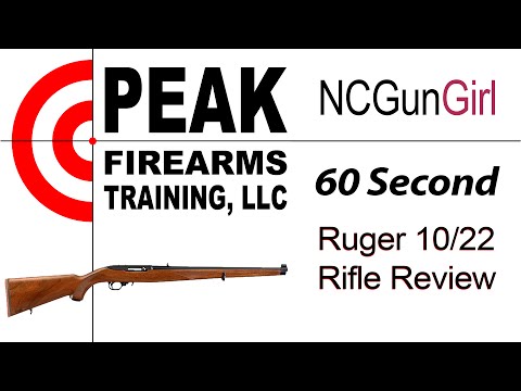 NCGunGirl - 60 Second Ruger 10/22 Rifle Review