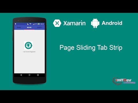Xamarin Android Tutorial Page Sliding Tab Strip