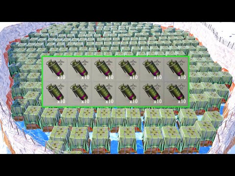 i FILLED an ENTIRE ICE LAKE with SUPPLY DROPS after this raid...