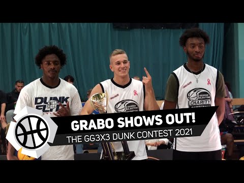 5'11" Grabo puts on a show at the GG3x3 Dunk Contest 2021! Beats off Joel Henry & Jordan George